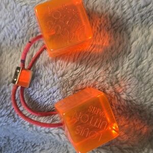 Louis Vuitton Hair Tie Orange Cube